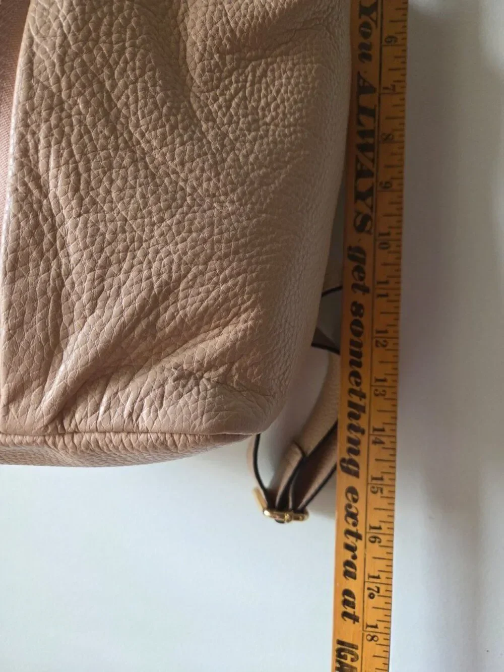 AMAZING AIMEE KESTENBERG TAMITHAT NUDE THICK GENUINE LEATHER BACKPACK M/L